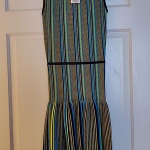 BCBGMAXAZRIA fit and flare jacquard dress